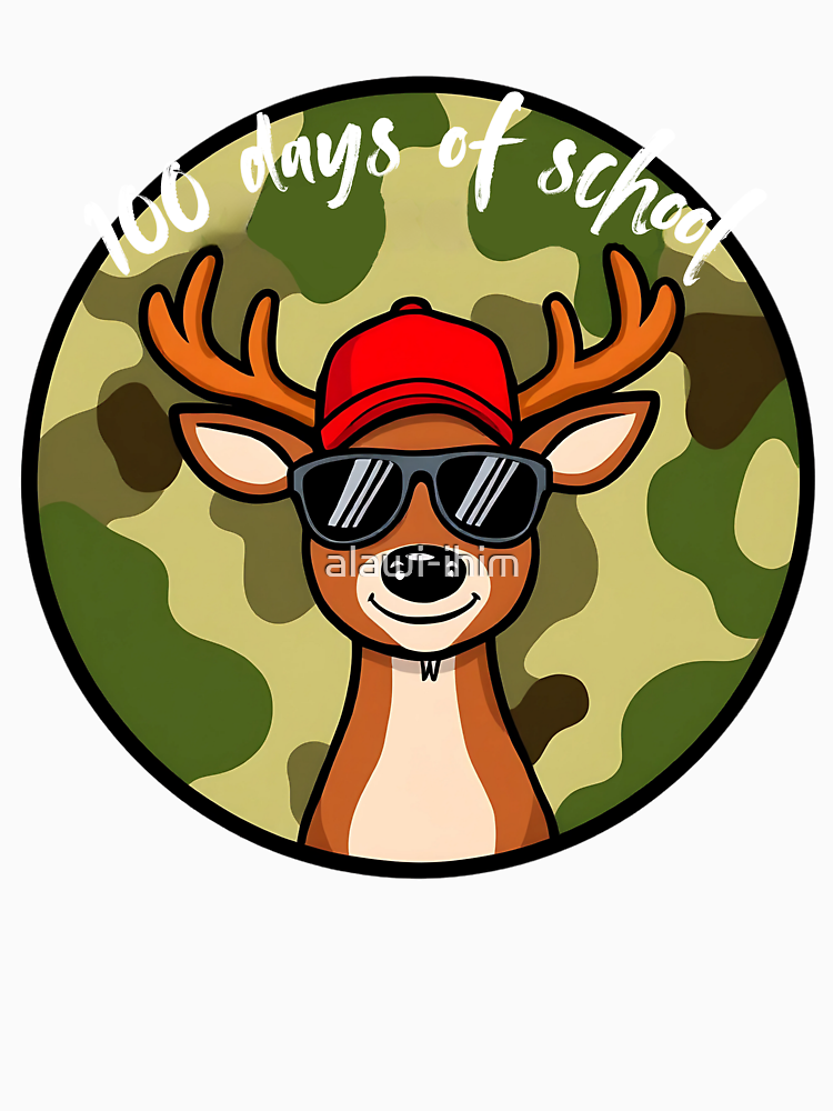 100 Days Of School Deer Hunting Deer Camo Hunter By Alawi Ihim Style 2