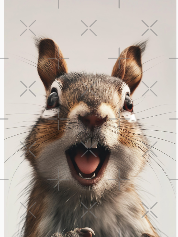 Funny Squirrel Animal Art By Giriagallery