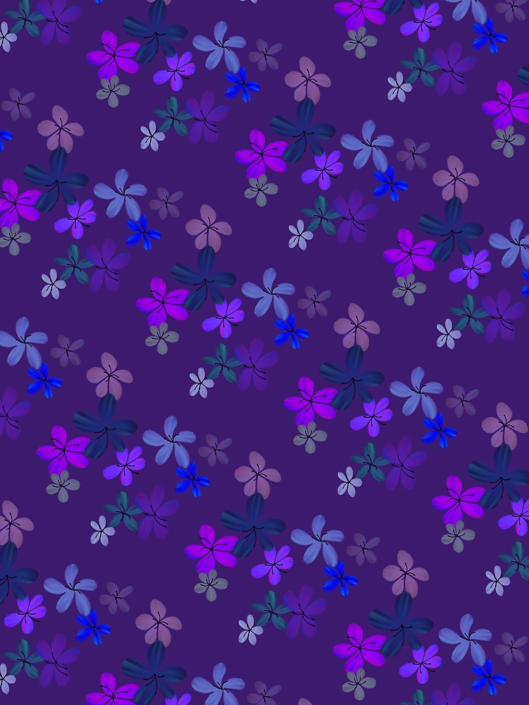 Midnight Blossoms On Indigo By Jaygiesdesign