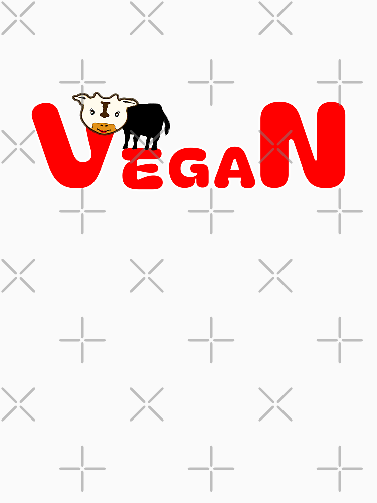 Vegan With Cow By Catsandco