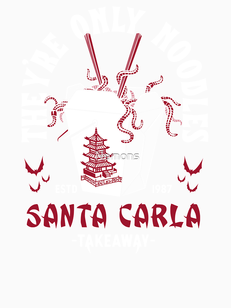 They Re Only Noodles Santa Carla Chinese Food Retro Vampire Horror By Nemons