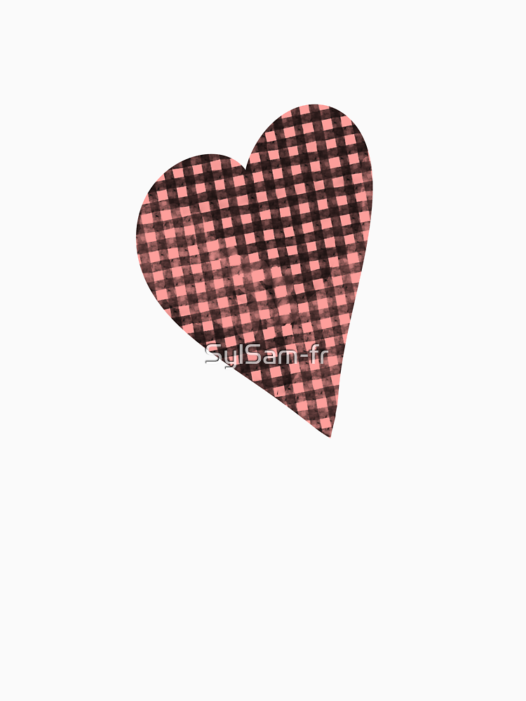 Rustic Buffalo Plaid Heart Design By Sylsam Fr