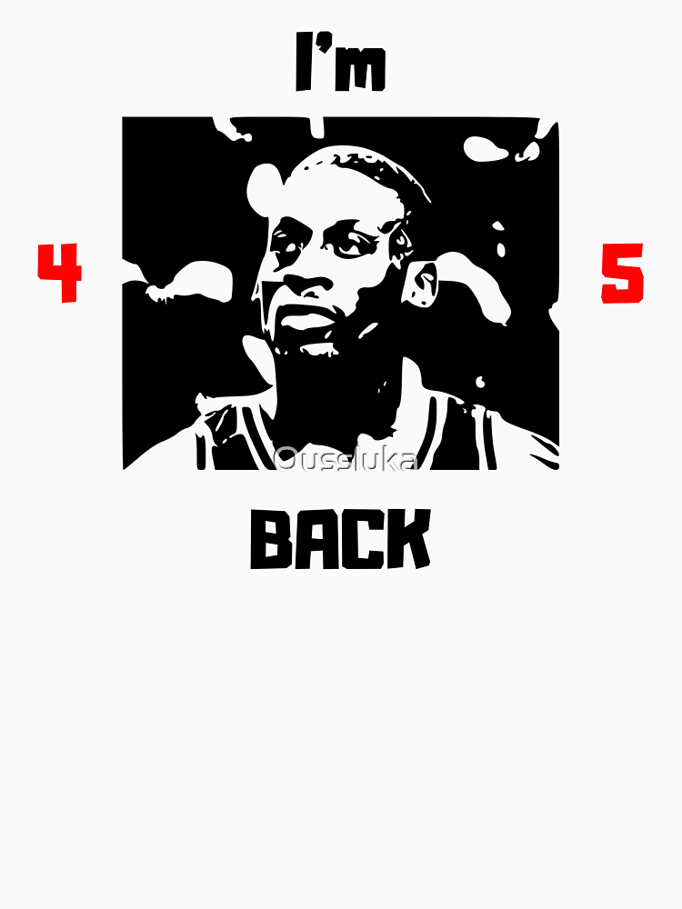 Michael Jordan 45 Im Back T Shirts By Oussluka