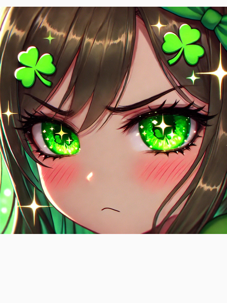 Tsundere Anime Leprechaun Eyes St Patrick S Day By Tjlonline