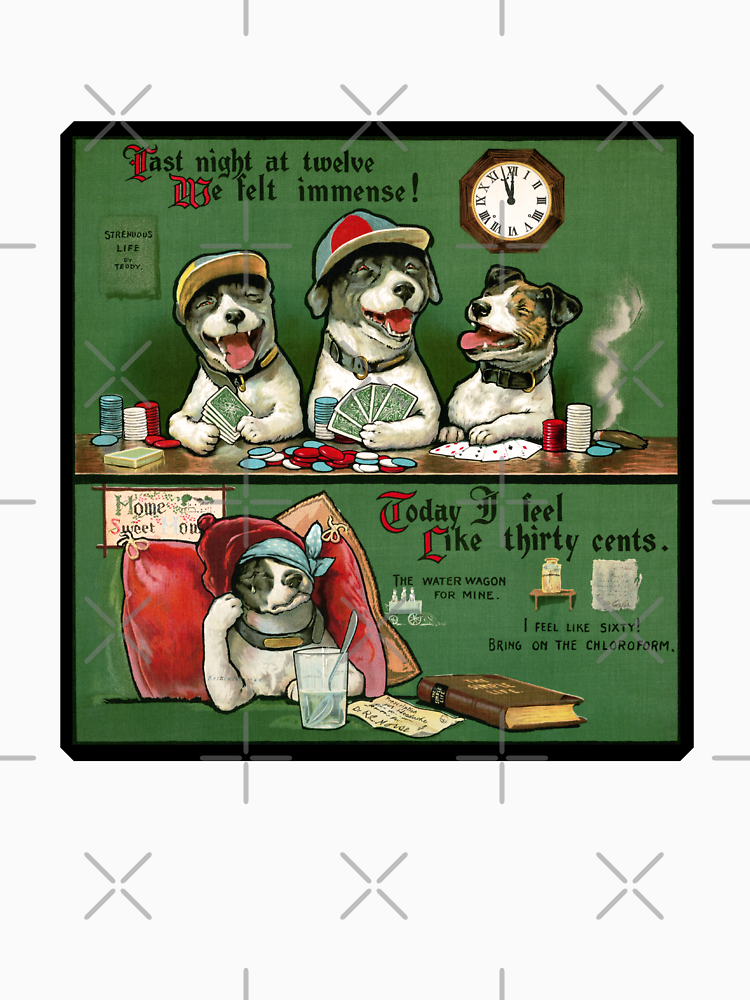 Vintage Dogs Playing Poker By Grace N Gussy