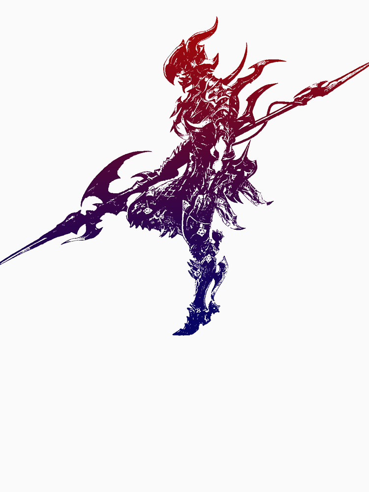 Final Fantasy Main Logo Kain The Dragoon Silhouette By Neofo