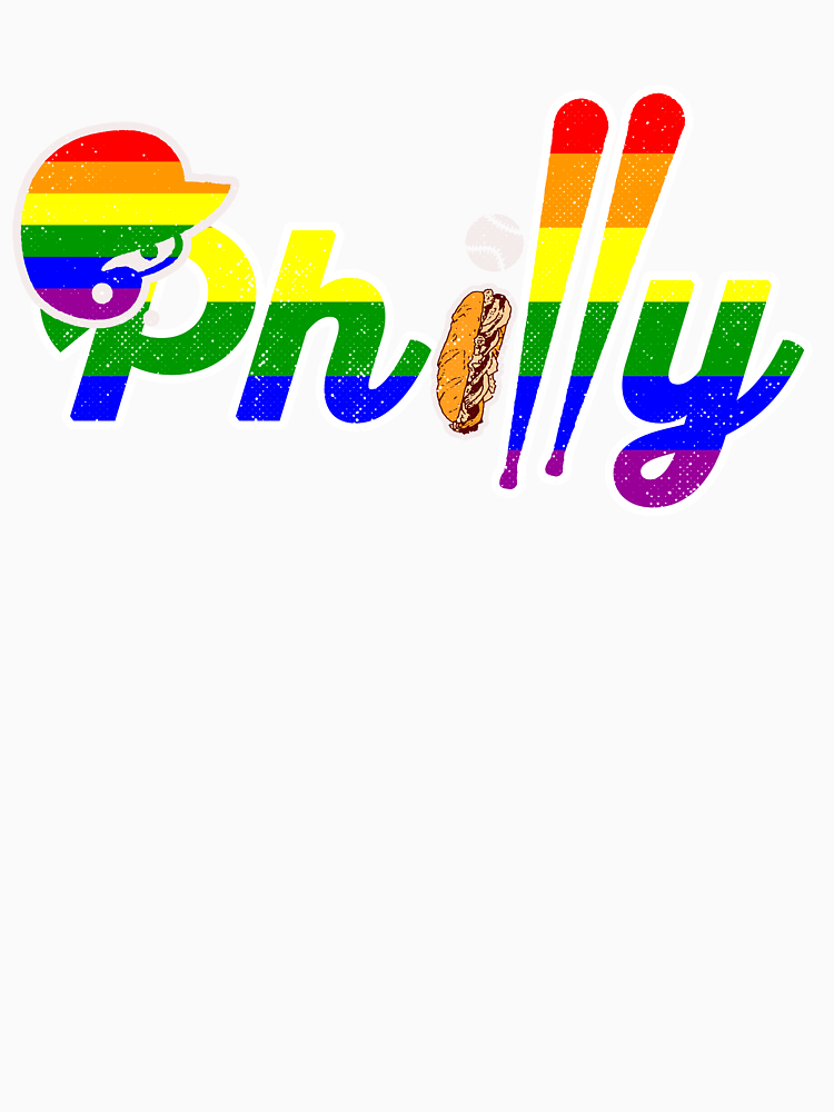 Philly Gay Pride Baseball And Cheesesteak Philadelphia By Thelariat