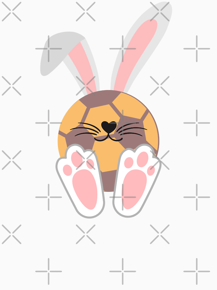 Easter Bunny Funny Handball Minimalist Animal Art By Beaverfriends