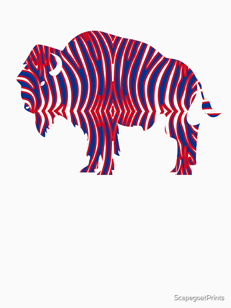 Zebra Stripe Buffalo New York Bison By Scapegoatprints