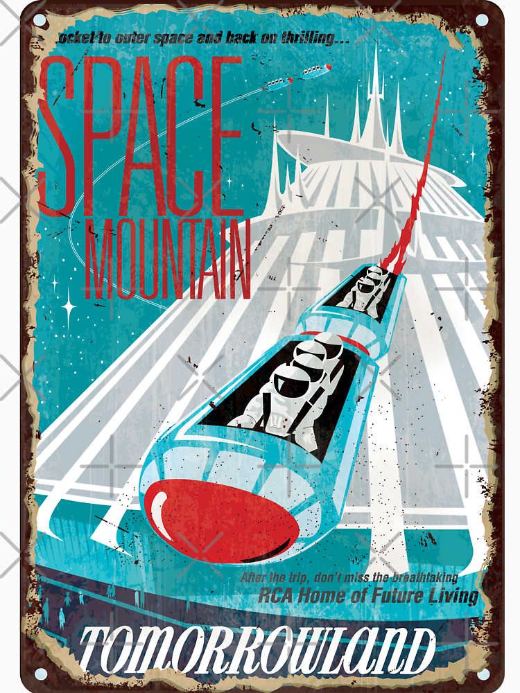 Vintage Space Mountain By Noman786