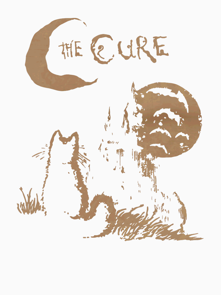 The Cure Cat Moon 90S Alt Indie Rock Band For Men For Women Cat Lover Gift By Koryyarris Style 2