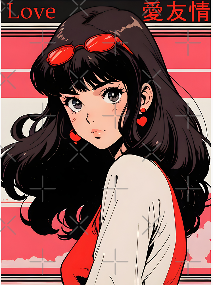 Love Anime Girl Cute Vintage 80S Retro By Anime Rewind