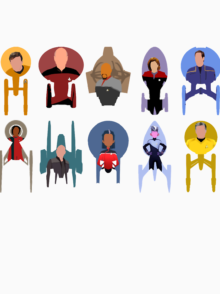 Trek Ships And Captains By Sagumdison