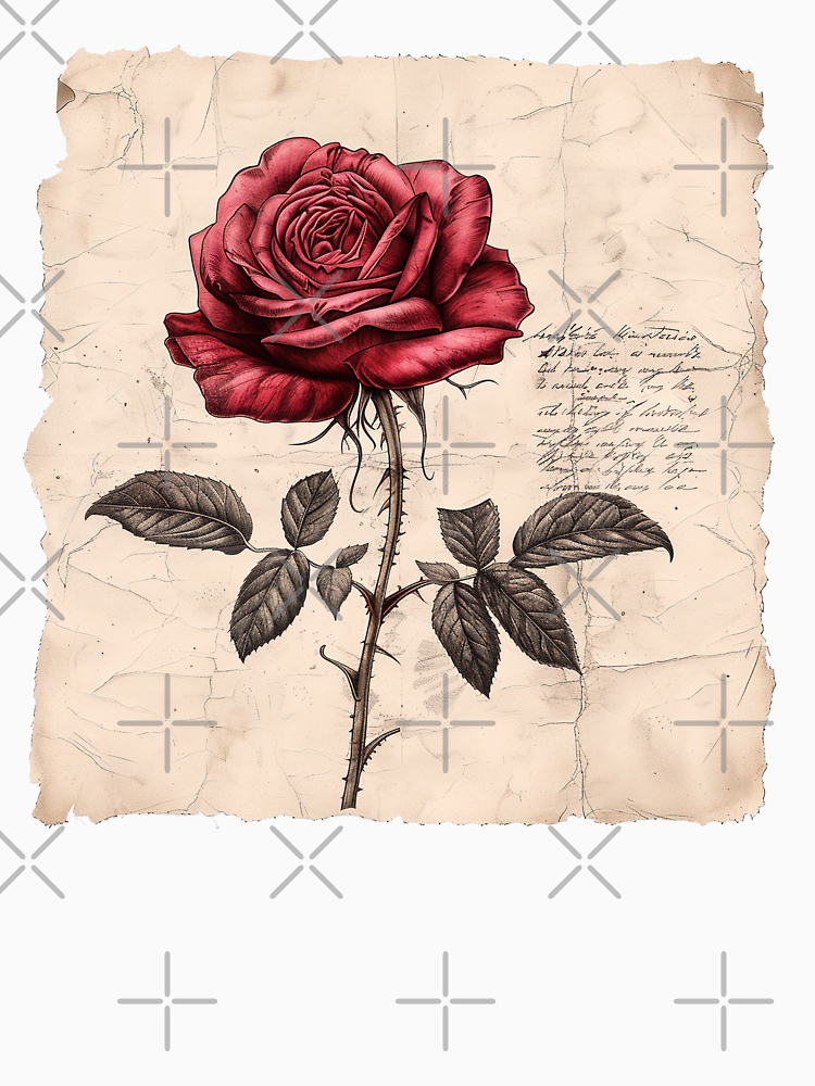 Vintage Rose Love Letter By Dawidsz79