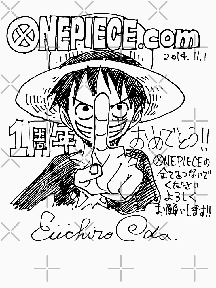 Luffy Hand Drawn Sketch With Autograph By Friskysloths