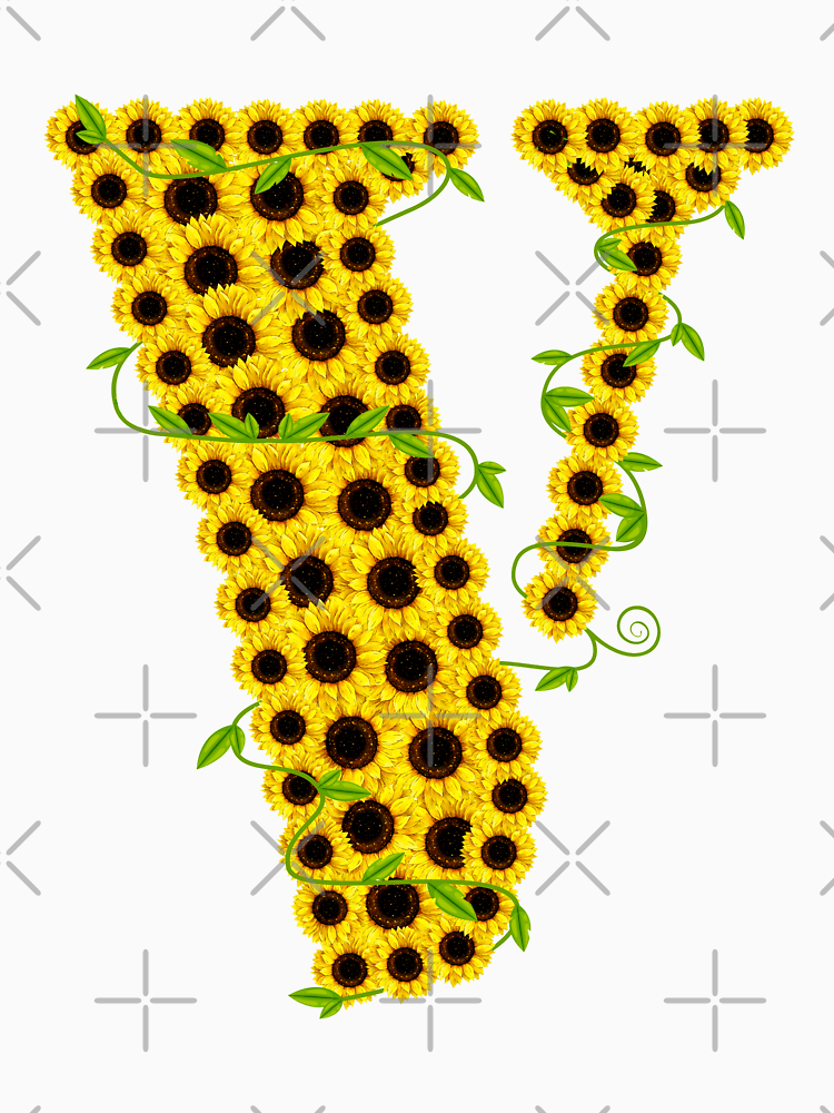 V Lone With Sunflower Cute Design For V By Mosaid