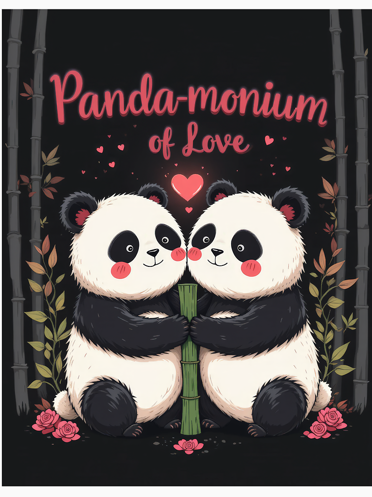 Valentines Day Cute Panda Couple Design By Rajnisharmarb