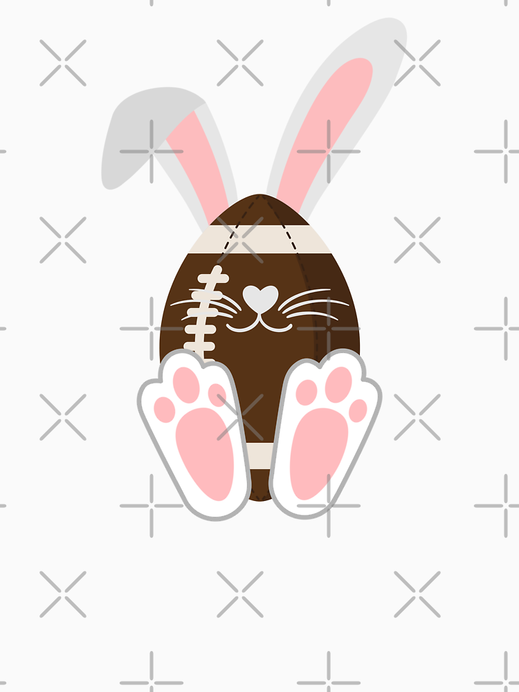 Easter Bunny Funny American Football Rugby Minimalist Animal Art By Beaverfriends