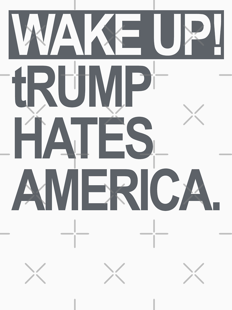 Wake Up Trump Hates America Subtle Gray By Thelittlelord