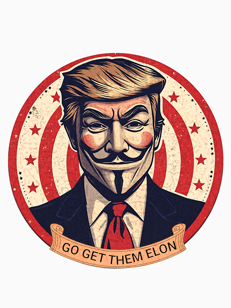 Elon Trump Doge Vintage Funny Trump Sticker By Freddy2269