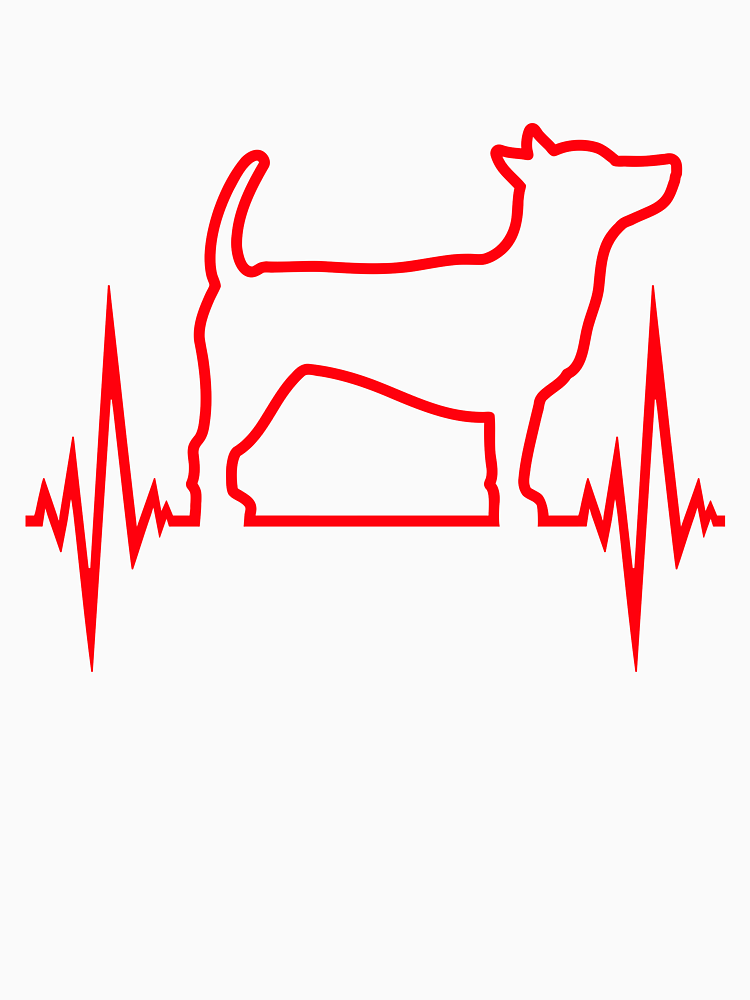 Dog Pulse Heartbeat Frequency Ecg Cool Pet Love Comic Cartoon By Shirt O Mat Style 2