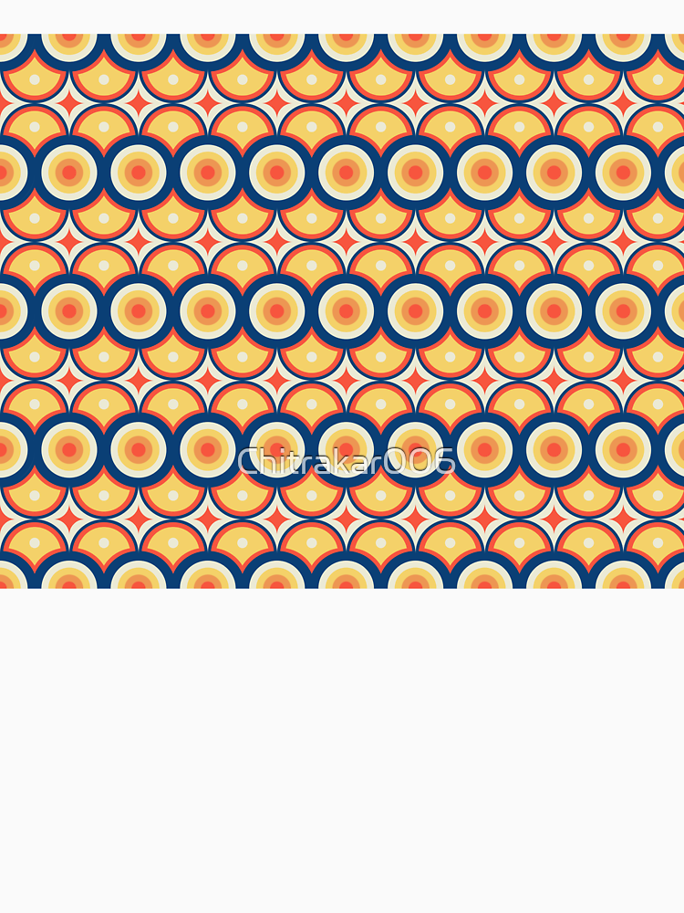 Vibrant Retro Geometric Circles By Chitrakar006