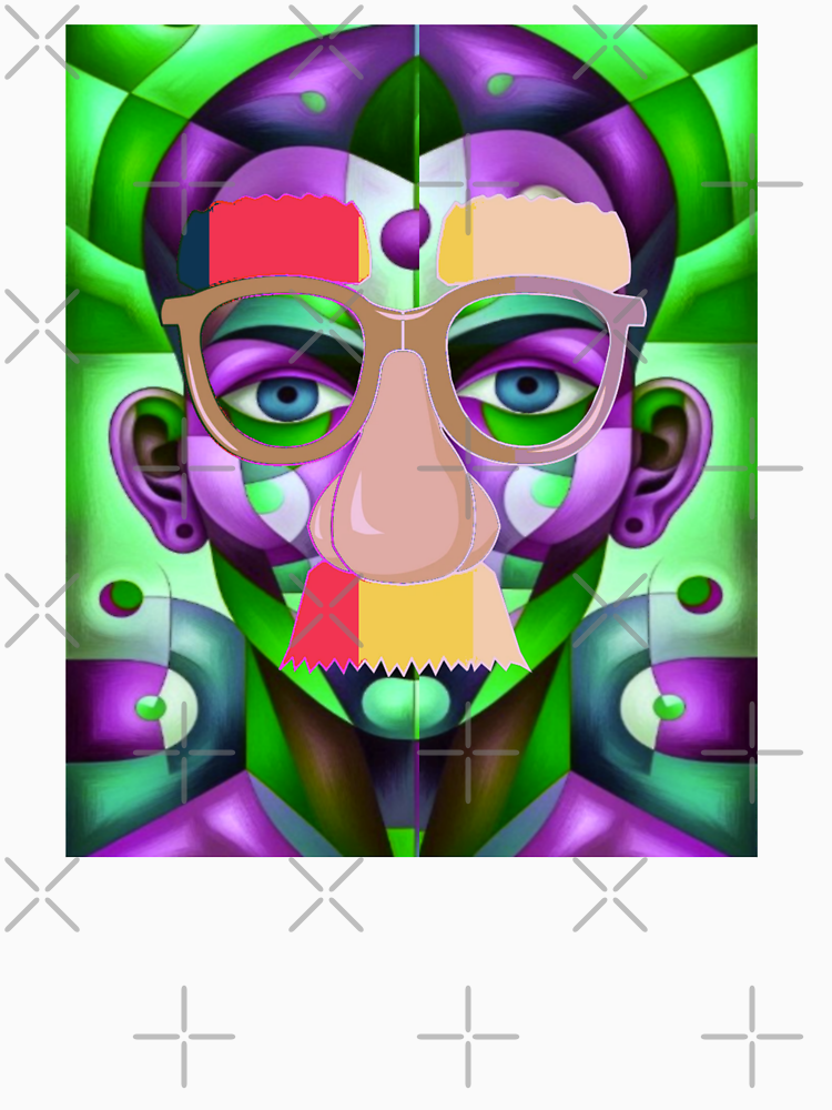 Abstract Colorful Face By Unvart