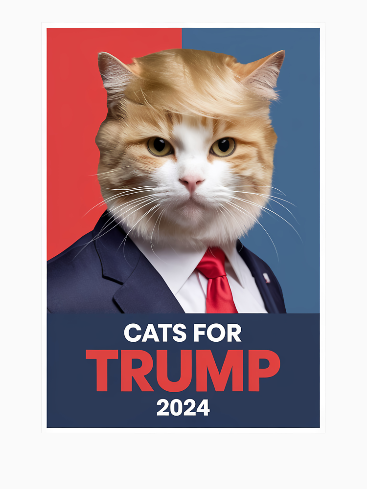 Cats For Trump 2024 Funny Gift For Election For Trump Supporters By Koryyarris