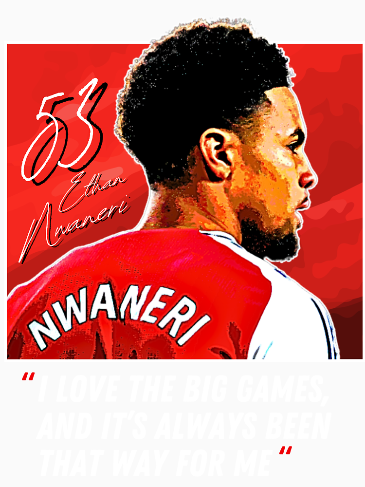 Ethan Nwaneri I Love The Big Games T Shirt Arsenal Fan Gear Exclusive Design By Goonergalaxy86