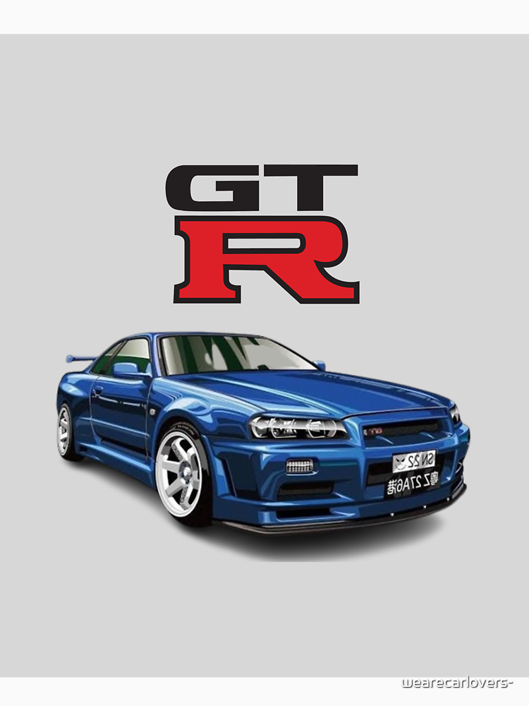 Blue Gtr R34 Iconic Sports Car Design By Wearecarlovers