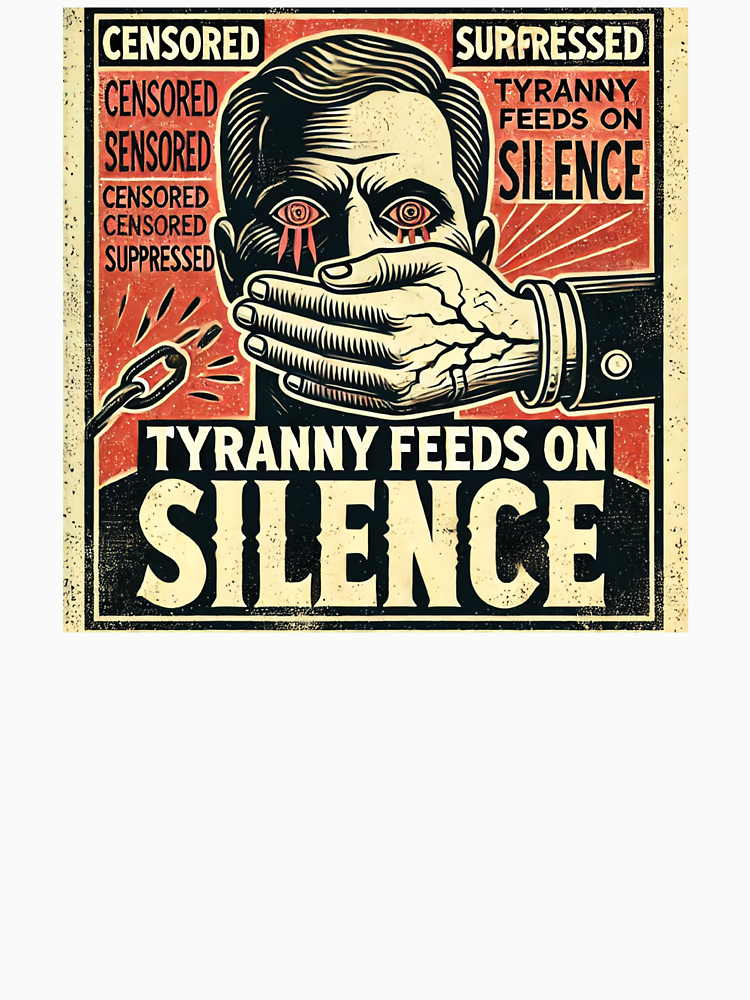 Tyranny Feeds On Silence Vintage Resistance Design By Solosixnine