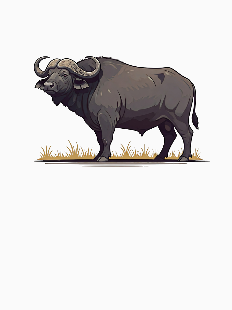 Powerful Buffalo Illustration By Wearthewild