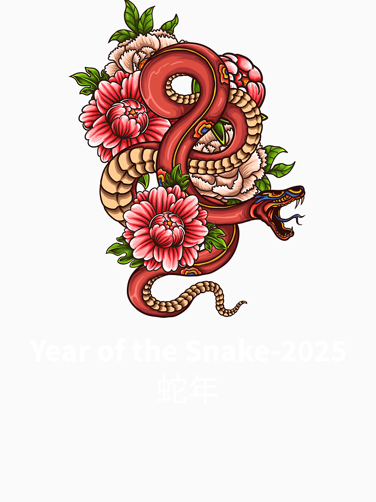 Year Of The Snake White By Ctees 1