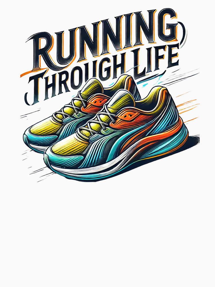 Running Through Life Running Sneakers Design By Designeerguy