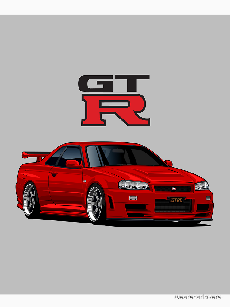 Red Gtr R34 Bold Performance Design By Wearecarlovers