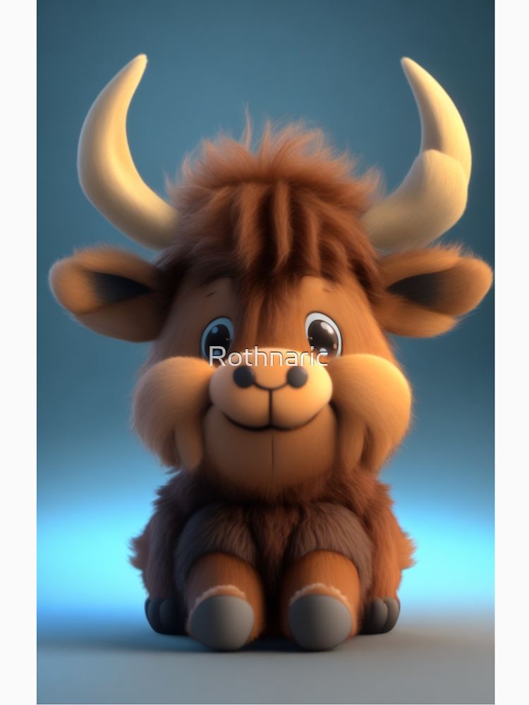 Happy Buffalo Chibi Sitting By Rothnaric