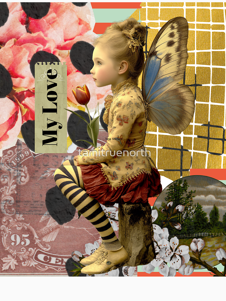 My Love Vintage Fairy Collage Art By Tamitruenorth