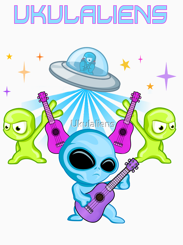 Ukulaliens Ukulele Club Original Logo With Text By Ukulaliens