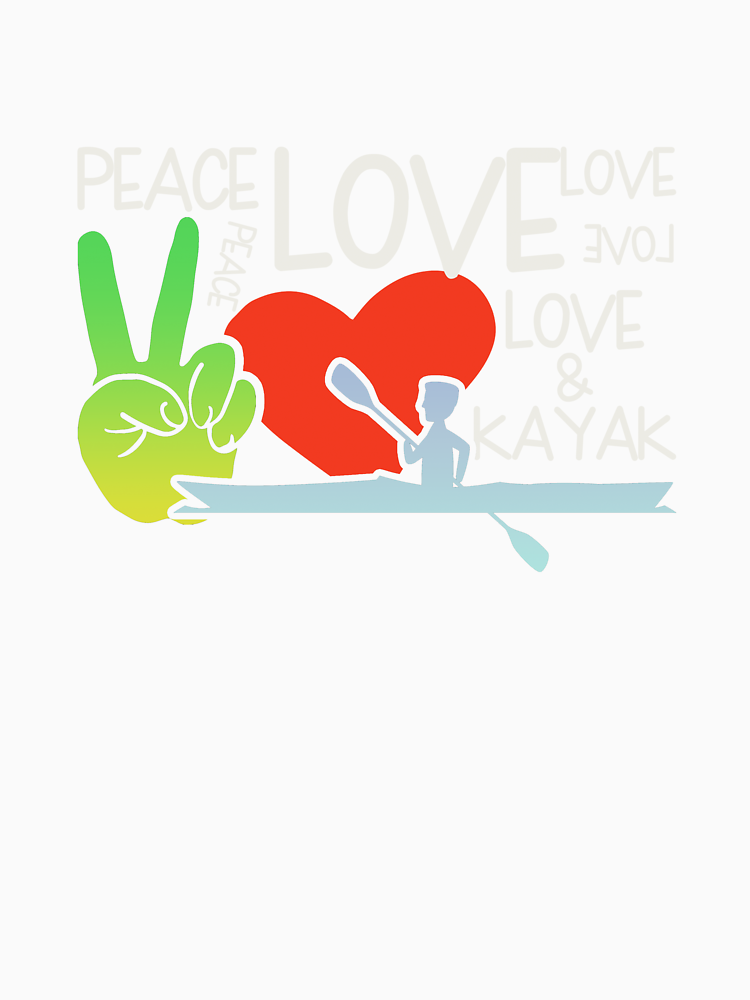 Peace Love Kayak By Stippenfischer