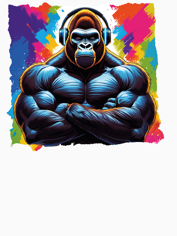 Vibrant Gorilla By Onshoppy